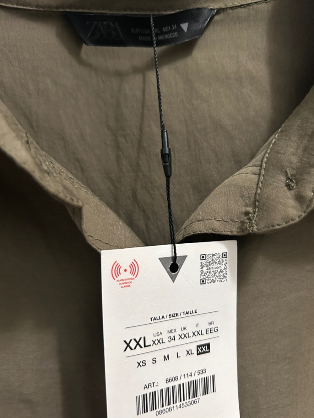 Button-Front Brown Shirt Dress with Drawstring Waist or jacket - Picture 6 of 7